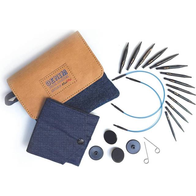 KnitPro Symfonie Indigo Wood: Mini Interchangeable Needle Set