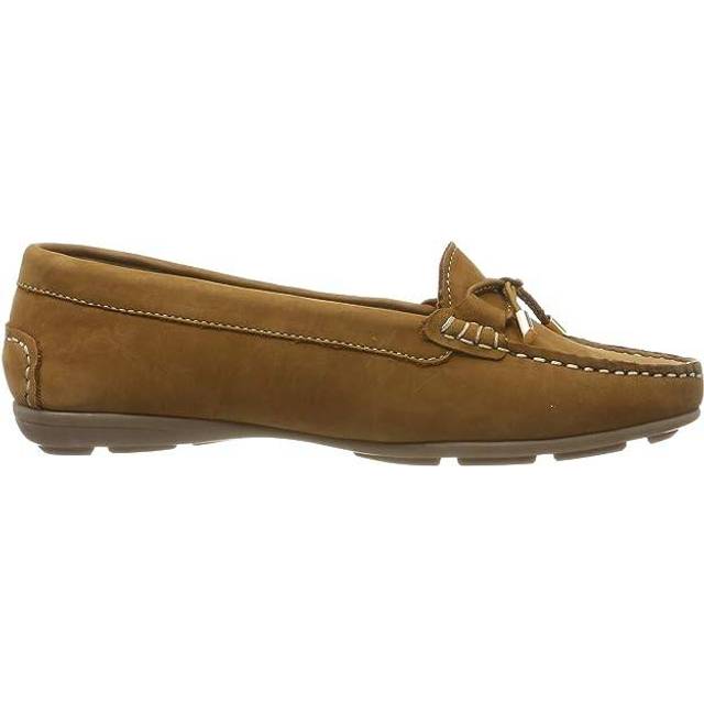 Hush Puppies Womens Maggie Toggle Slip On Flat Casual Shoes - Brown Leather - Size 8 (UK Shoe)
