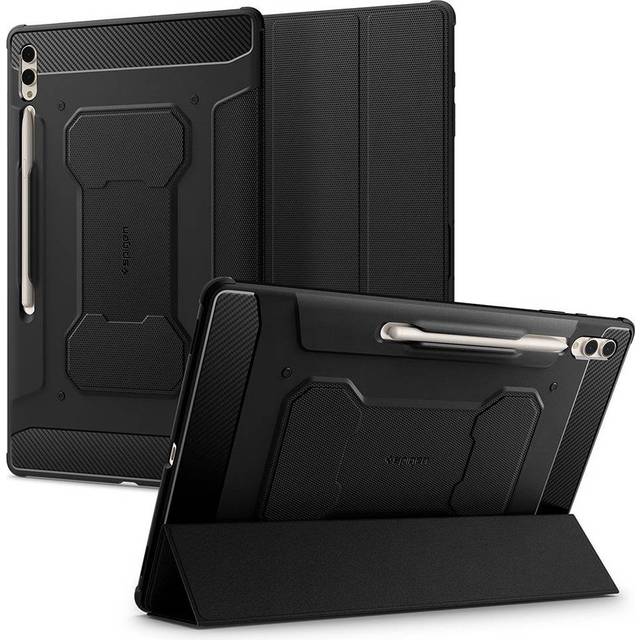 Spigen Rugged Armor Pro Fodral Designad för Samsung Galaxy Tab S10 Ultra (2024) / S9 Ultra (2023) / S8 Ultra (2022) - Svart