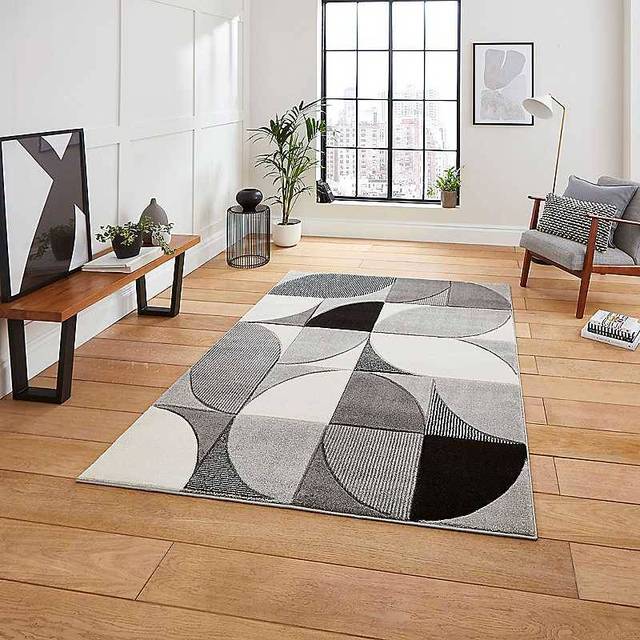 Matrix area rug Machine Woven Rectangle Grey (Rectangle 160 x 220cm)