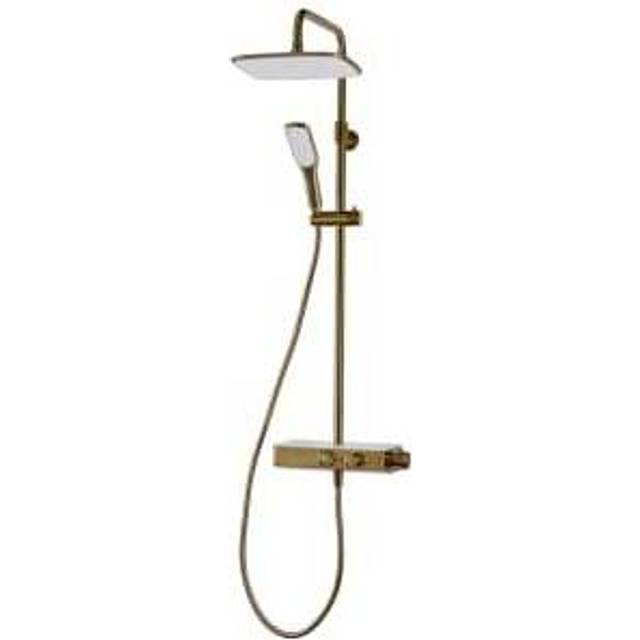 Triton Push Button Mixer - Brushed Brass - One Colour