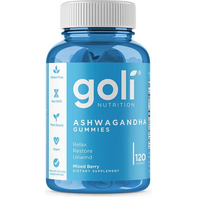 Goli Nutrition Ashwagandha Gummies Mixed Berry 120 Gummies
