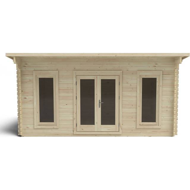 Forest Mendip 5m x 4m Log Cabin Garden Office (45mm)