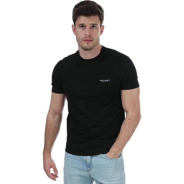 Armani Exchange for man. 8NZT91Z8H4Z1200 Mini Logo T-shirt black (M), Casual, Cotton, Short sleeve