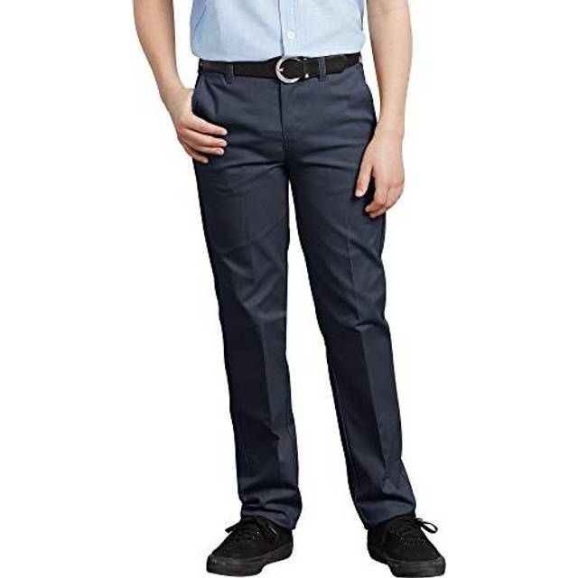 Dickies Khaki Big Boys' Flex Waist Slim Stretch Pant  Dark Navy  20