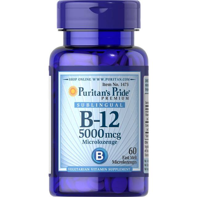 Puritan's Pride - Vitamin B-12 5000 mcg Sublingual - 60 Microlozenges