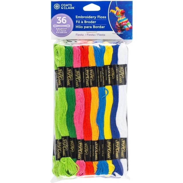 Coats & Clark 6-Strand Embroidery Floss Value Pack 36/Pkg-Fiesta C11V0017