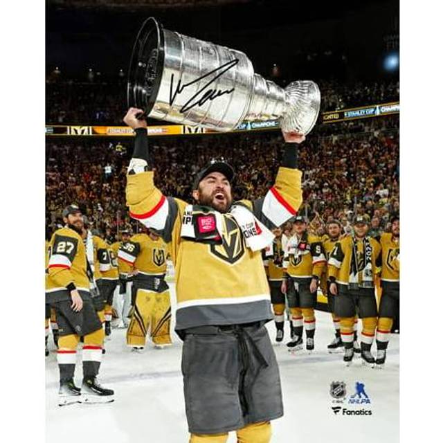 William Carrier Vegas Golden Knights Autographed 2023 Stanley Cup Champions 8" x 10" Raising Cup Photograph