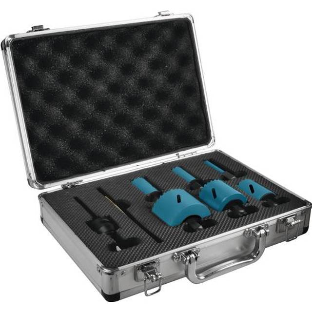 Makita 7 Piece Plumbers Ezychange HSS Bi Metal Hole Saw Set