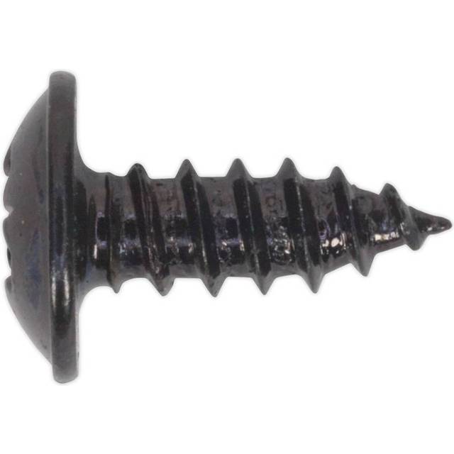 Sealey BST3510 Self Tapping Screw 3.5 x 10mm Flanged Head Black Po...