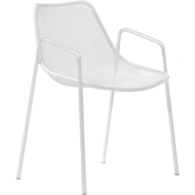 Emu - Round Outdoor Armchair - weiß/pulverbeschichtet/BxHxT 63x79x58cm - white (79.0 x 63.0 x 58.0cm)