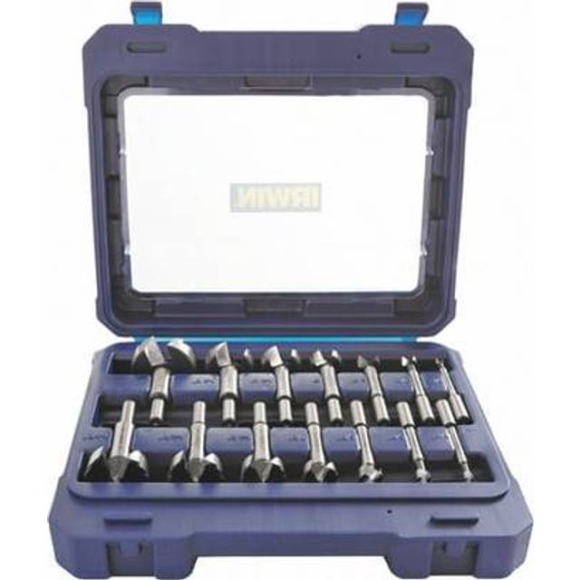 IRWIN Marples Forstner Bit Set, Wood Drill Bits, Made of Carbon Steel, Ideal for Fine Woodworking, Cabinet-making and more, 14 Pieces (1966893)