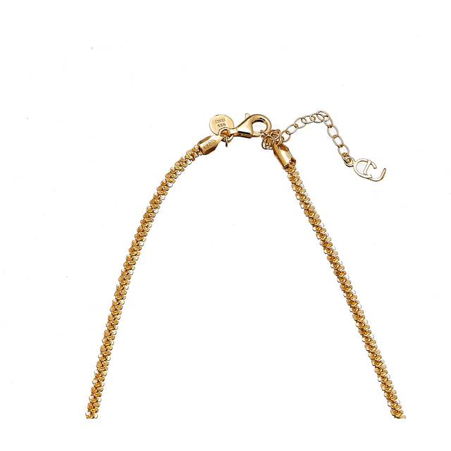 CU Jewellery - Roof Big Plain Necklace Gold