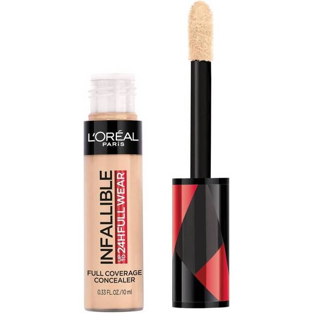 L'Oreal Paris Cosmetics Infallible heltäckningskorrigerare, vattentät, vanilj, 0,33 FL (33 oz), beige kaka, 200 ml