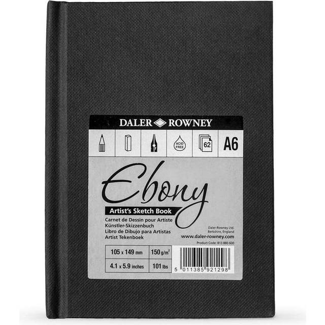 Daler Rowney Ebony Hardback Sketchbook Portrait A6