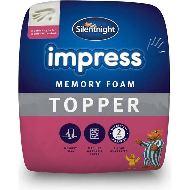 Silentnight Impress 5Cm Memory Foam Mattress Topper Double 135x190cm
