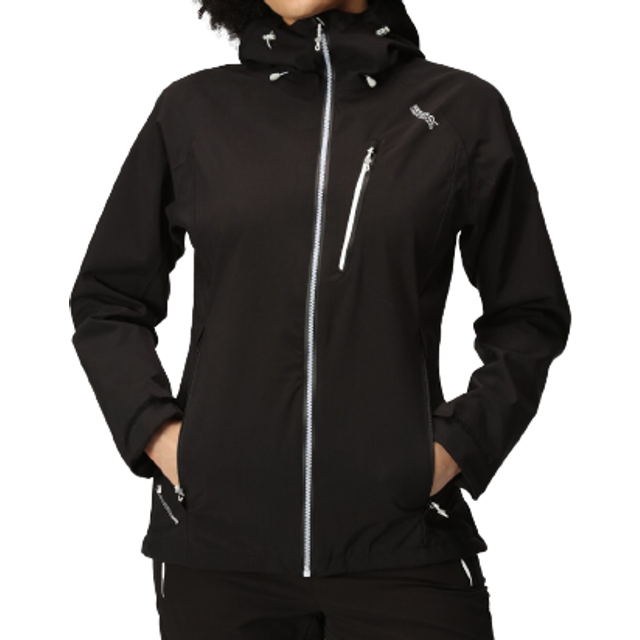 Regatta Womens Birchdale Waterproof Jacket: Black/White: 16 Size: 16,