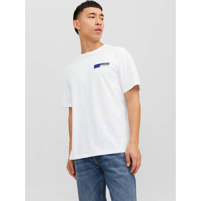 Round neck T-shirt Jack & Jones Corp Logo Small - Blanc