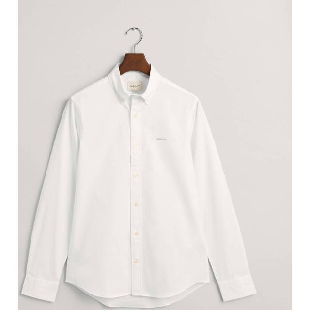 GANT Herr Slim Fit Pinpointvävd oxfordskjorta (S)