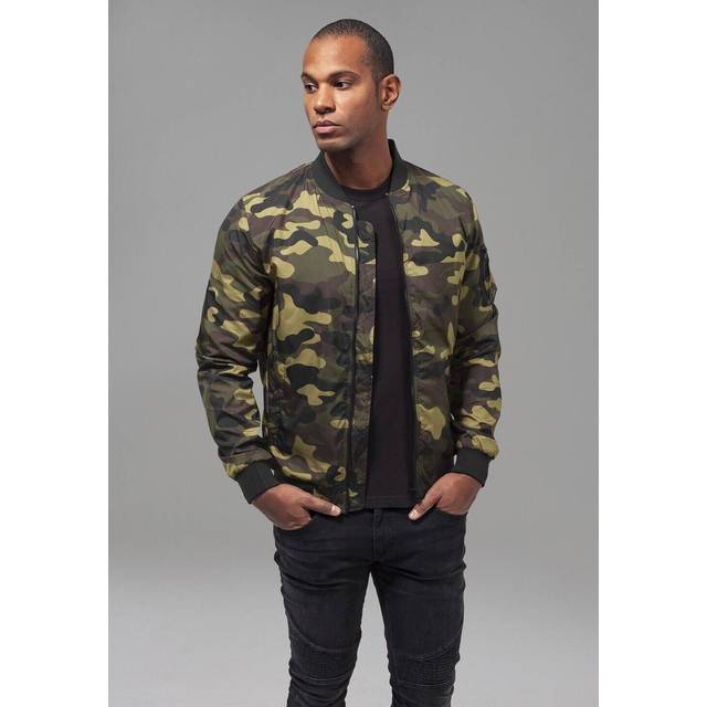 Urban Classics Light Camo Bomber Jacket Bomber Jacket woodland - S