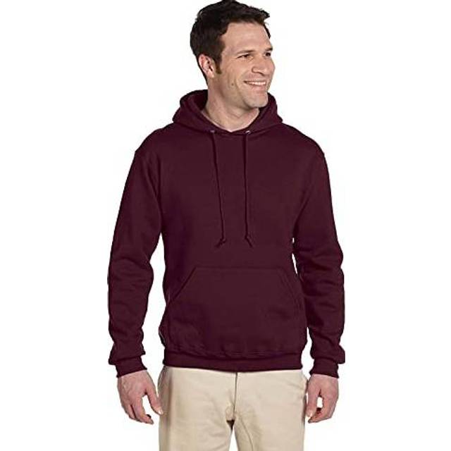 Adult Super Sweats NuBlend Fleece Pullover Hooded Sweatshirt - TRUE RED - S(D0102HI3UMg)