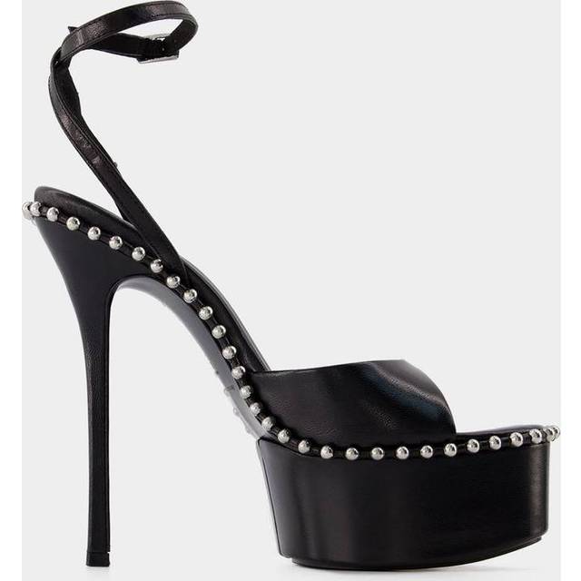 Alexander Wang Women's Nova 145 Leather Platform Sandals - UK 5 - Black