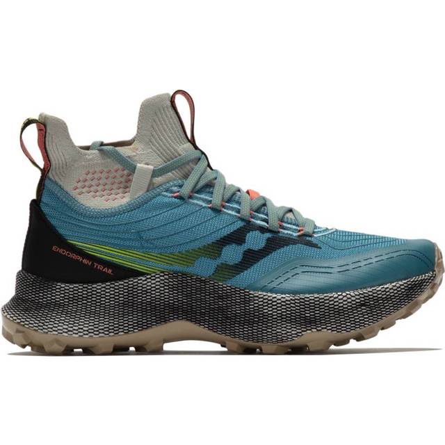 Saucony endorphin trail mid s10646-06 womens blue athletic hiking shoes