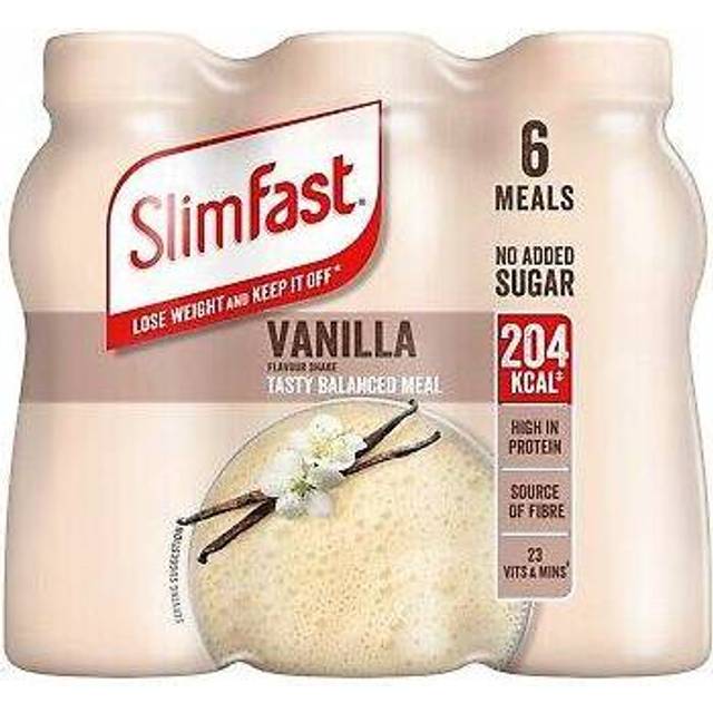 SlimFast Milkshake Multipack Bottle Vanilla 6x325ml