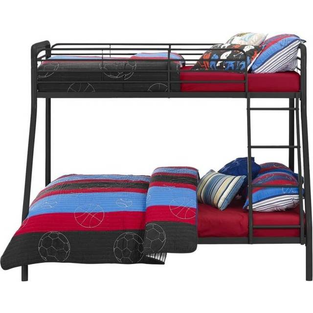 Dorel Single over Double Triple Sleeper Bunk Bed Double Black Bunk Bed