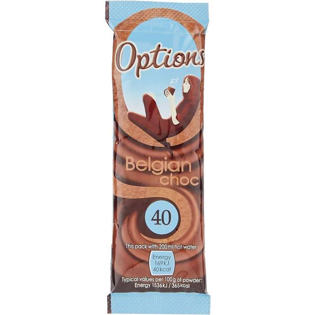 Options Belgian Chocolate Sachets - (Pack of 30 x 11g)