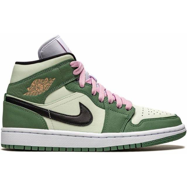 (WMNS) Air Jordan 1 Mid SE 'Dutch Green' CZ0774-300 - Dutch Green/Black/Barely Green - 12