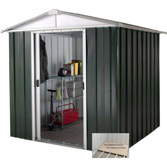 Yardmaster Deluxe Metal Shed with Support Frame - 6 x 4ft
