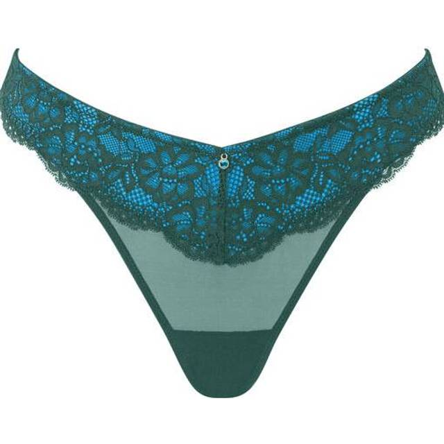 Ann Summers Sexy Lace Thong, Dark Green 10