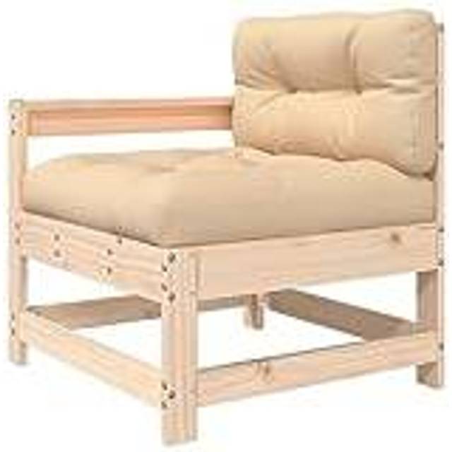 Vidaxl - Garden Chair with Cushions Solid Wood Pine