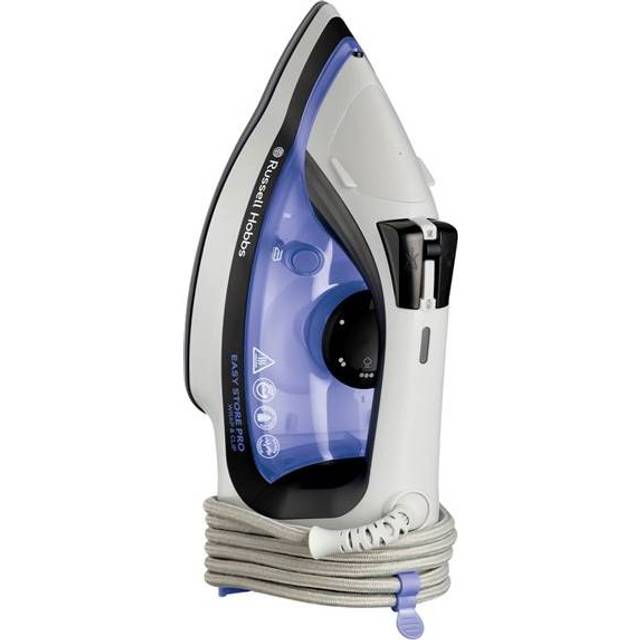 Russell Hobbs Strykjärn [smart sladdförvaring] (2400W, 180 g extra ångpuff, 320 ml vattentank, non-stick keramisk sula, självrengöringsfunktion) 26730-56