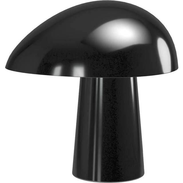 Fritz Hansen - Night Owl™ Table Lamp Steel - schwarz/PVD/HxØ 23,9x23,5cm/Fassung E27/Kabel schwarz - black (23.9 x 23.5 x &#8960;23.5cm)