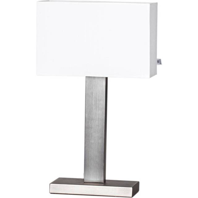 By Rydéns Prime bordslampa 47 cm Borstad stål-vit skärm - Vit