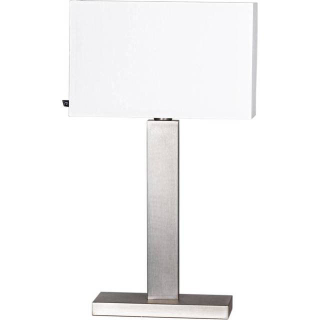 By Rydéns Prime bordslampa 69 cm Borstad stål-vit skärm - Vit