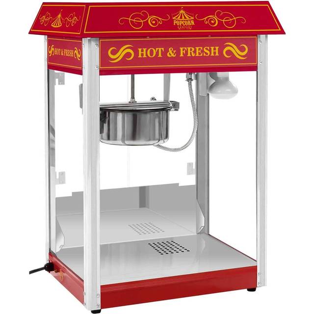 Royal Catering Popcorn Machine - retro design - red RCPS-16.3