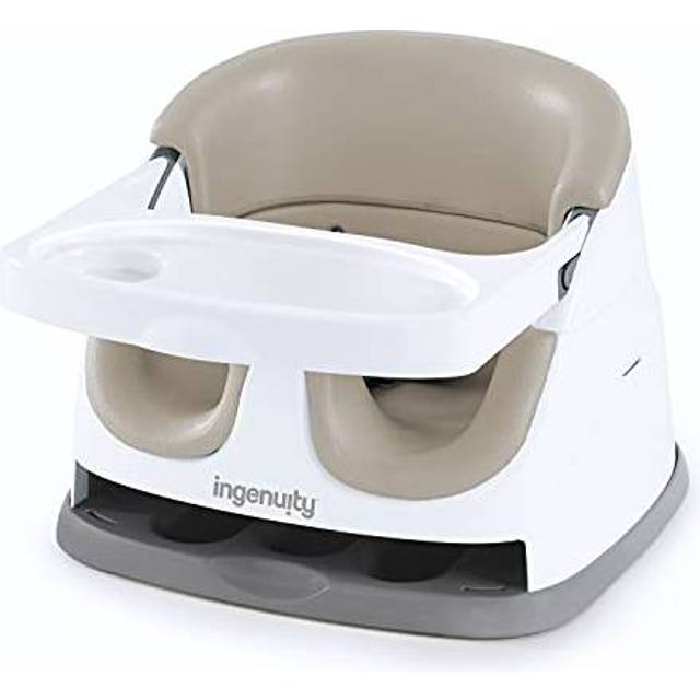 Ingenuity, 2-i-1 barnstol – för matning och lek med avtagbar surfplatta, beige