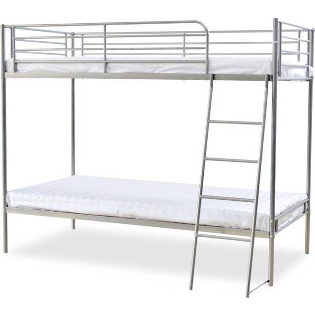 (No Mattress (Frame Only)) Torquay Metal Bunk Bed