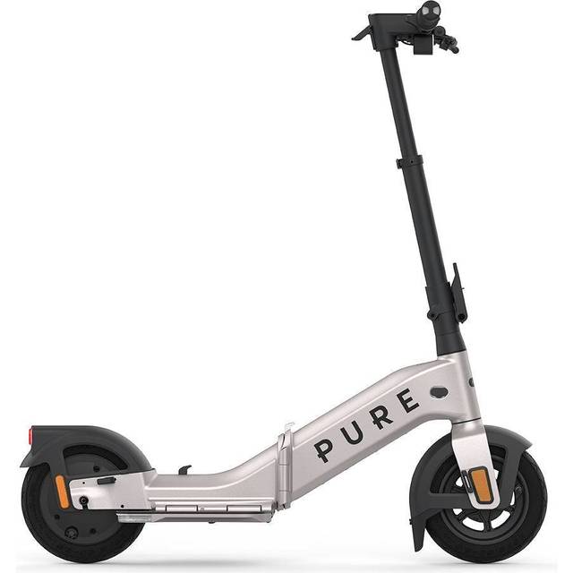 PURE ELECTRIC Pure Advance Flex Electric Folding Scooter - Platinum Silver, Silver/Grey