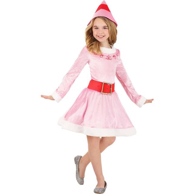 Elf Jovie Costume for Girls | Holiday Costumes - Pink&#47;Red&#47;White (XL)