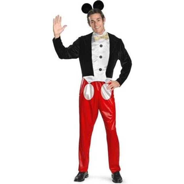 Mickey Mouse Adult Costume | Couples Costume - Black&#47;Red&#47;White (XL)