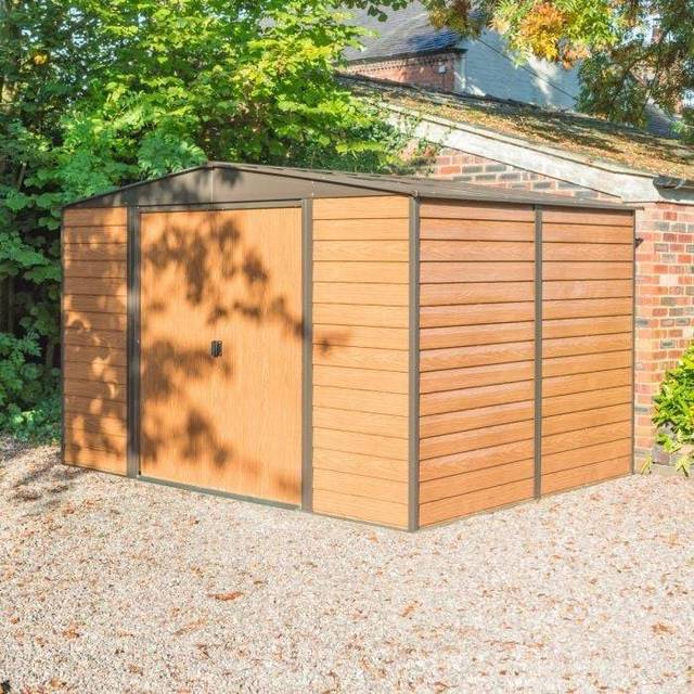 Rowlinson Garden Products 10x12 Rowlinson Woodvale Metal Shed - 10 x 12 Rowlinson Woodvale Metal Shed Shed Delivery Only