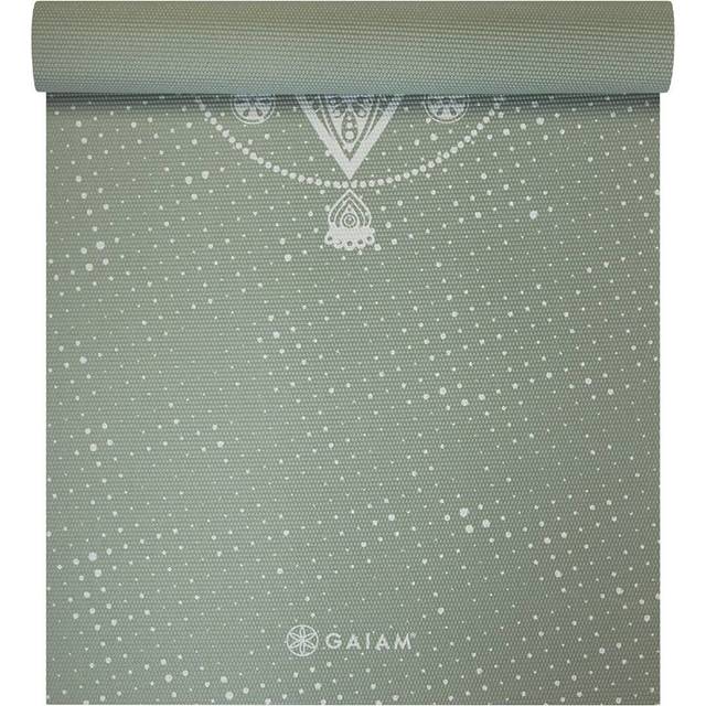 Gaiam Celestial Green Yoga Mat 5 mm Classic Printed