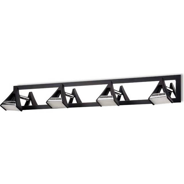 Mantra M8109/1 Filippo Linear Spot Light 4 Light LED 20W Matt Black/Po