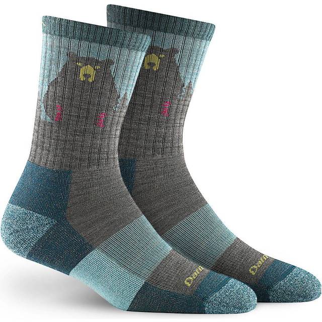 Darn Tough Women's Bear Town Micro Crew Lightweight Hiking Socks S (2.5-4.5) / Aqua