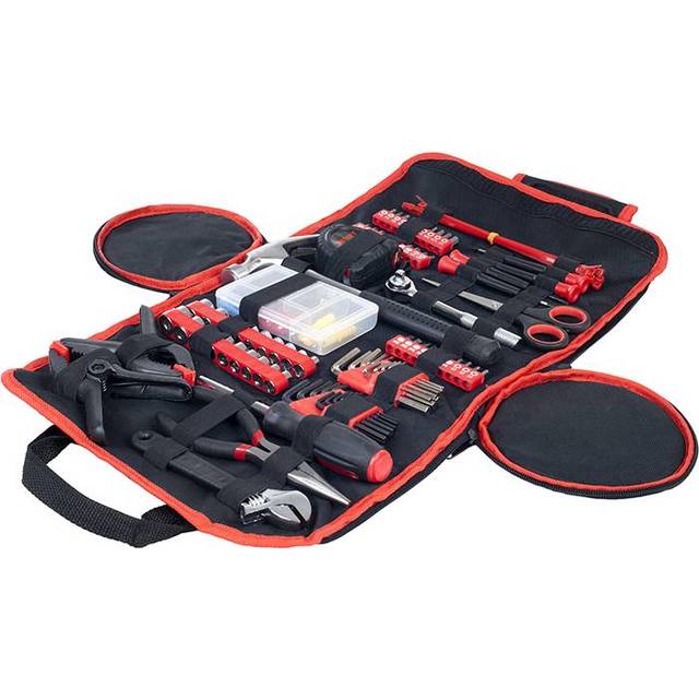 Stalwart 75-HT1086 Household Hand Tool Set with Roll-Up Bag - 86 Piece