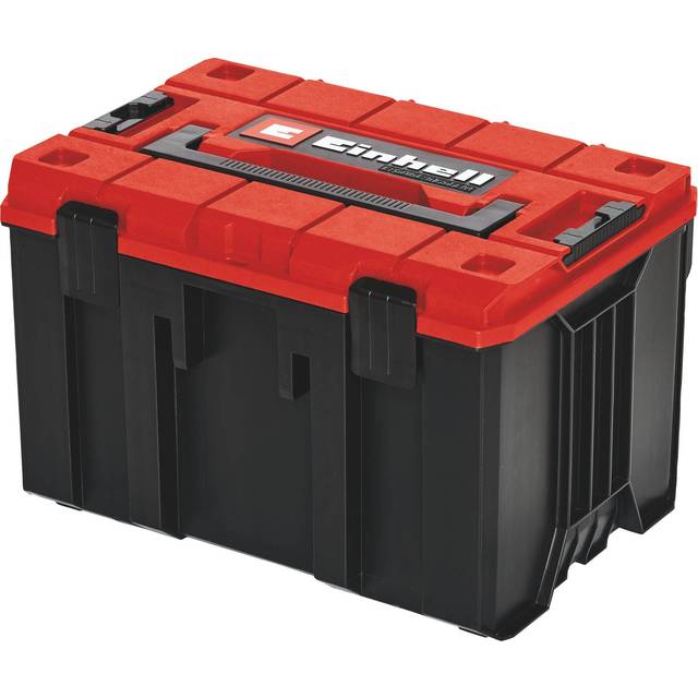 Einhell Medium Stackable E-Case (with Tray) 444 x 330 x 295mm in Black Polypropylene